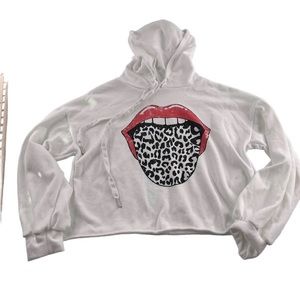 Cropped Tongue Sweatshirt